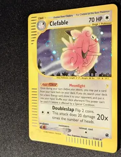 Pokemon EXPEDITION - #7/165 Clefable - ENG - Holo - SWIRL - Near Mint- - Image 5