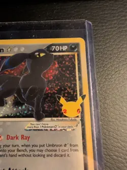 Pokemon Umbreon Gold Star 17/17 Celebrations 25th Anniversary Edition - Image 3