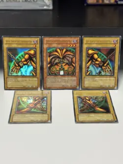 Exodia the Forbidden One Complete ORIGINAL LOB Set NM/LP Ultra Rare Yugioh - Image 1