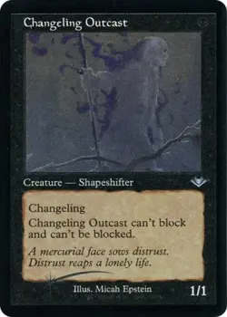 Changeling Outcast (Retro Frame) (Foil Etched) -Foil Near Mint MTG - Image 1