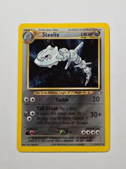 Steelix 15/111 Neo Genesis Rare Holo Pokemon Card WOTC 2000 - Excellent - Image 1