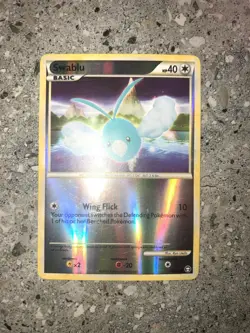 Pokemon TCG Cards Swablu 78/102 HGSS Triumphant Reverse Holo - Image 3