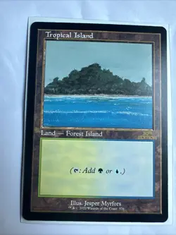 mtg Magic 1x Tropical Island Magic 30th Anniversary Retro Frame - Image 1