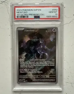 Mewtwo SVP 052 151 Ultra Premium Collection Promo Pokemon Card PSA 10 Gem Mint - Image 1