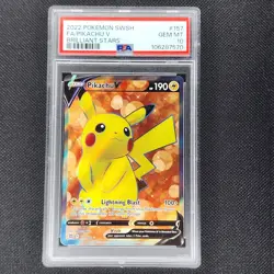 Pikachu V - 157/172 - Ultra Rare - Brilliant Stars - Pokemon Card - PSA 10 - Image 1
