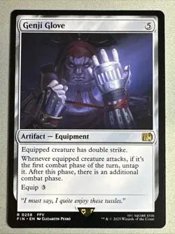 MTG / Genji Glove / FIN / #258 / Regular / Rare / NM - Image 1