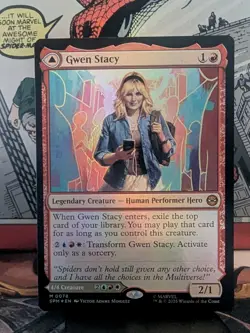 Magic The Gathering Gwen Stacy MTG Marvel's Spider-Man Foil NM - Image 1