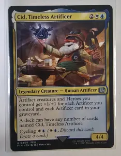 Mtg - Cid, Timeless Artificer (0408) - FINAL FANTASY (FIN) - Uncommon - NM - Image 1