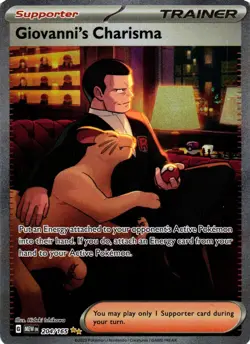 Pokemon! TCG Giovanni's Charisma - 204/165 - SV: Scarlet & Violet 151 (MEW) - Image 2