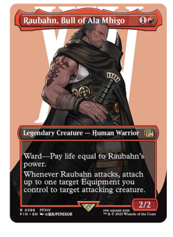 Raubahn, Bull of Ala Mhigo - Borderless Final Fantasy MTG - Image 1