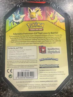 Pokemon: Elemental Power Tin Vaporeon GX + 4 Packs (NEW SEALED) - Image 2