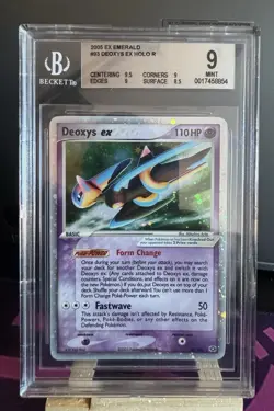 Pokemon TCG EX Emerald Deoxys Ex 93 Holo BGS 9 - Image 1