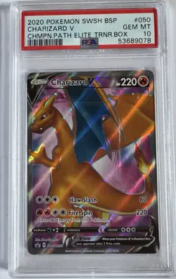 Pokemon Charizard 2020 PSA 10 champions path elite trainer box - Image 1