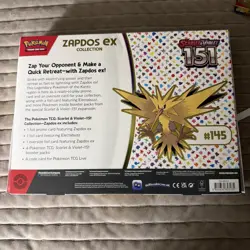 Pokemon TCG Scarlet & Violet 151 Zapdos EX Collection Box Sealed NEW - Image 3
