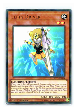 Lefty Driver - DUPO-EN033 - Ultra Rare - 1st Edition Yugioh - Image 1