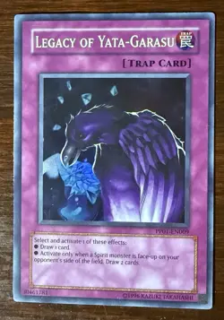 Yu-Gi-Oh Legacy of Yata-Garasu PP01-EN009 Unlimited Super Rare Moderately Played - Image 1