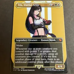 Goddess Story Gold METAL Card - Serial Number #075/100! Anime Bikini Tifa - Image 2
