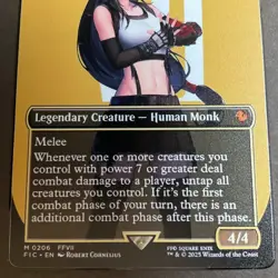 Goddess Story Gold METAL Card - Serial Number #075/100! Anime Bikini Tifa - Image 4