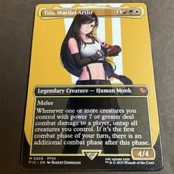 Goddess Story Gold METAL Card - Serial Number #075/100! Anime Bikini Tifa - Image 5