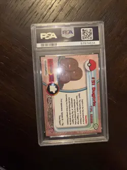 2000 Topps Chrome Dugtrio PSA 7 Pokemon T.V. Card #51 - Image 2