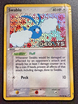 Swablu 79/107 EX Deoxys Pokemon Card Reverse Holo Foil Rare HP - Image 1