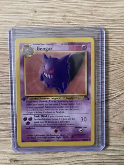 Pokemon Gengar TCG 1st Edition Non-Holo Card 20/62 Fossil - Image 1