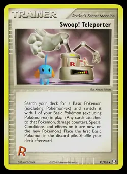 Pokemon Card - Swoop! Teleporter Team Rocket Returns 92/109 Non Holo - Image 1