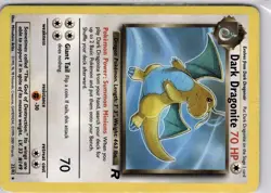 Dark Dragonite Rocket Non Holo 22/82 Pokemon Trading Card WOTC TCG - Image 5