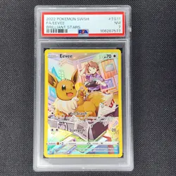 Eevee - TG11/TG30 - Ultra Rare - Brilliant Stars - Pokemon Card - PSA 7 - Image 1