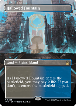 [MTG] Hallowed Fountain (Borderless) (0295) (RVR) NM - Image 1