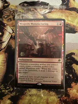 1x Weapons Manufacturing MTG Edge of Eternities Rare Prerelease Foil NM Sealed - Image 1