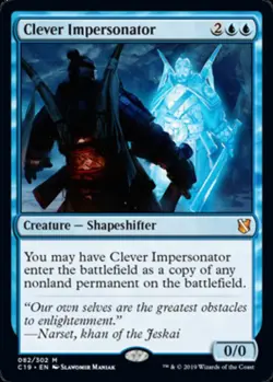 1x Clever Impersonator Moderate Play MTG Magic - Kid Icarus - - Image 1