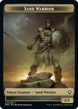 MTG Dominaria United - Soldier 1/1 & Sand Warrior 1/1 [Token] (Foil) - Image 2