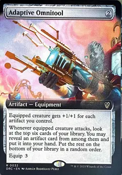 Adaptive Omnitool (Extended Art) Non- Foil R Commander: Aetherdrift 32 NM - Image 1