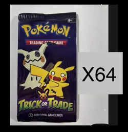 64x Pokemon 2021-2023 Trick Or Trade 3 Card Booster Packs (320 CARDS) - Image 1