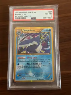 Empoleon 117/116 - Plasma Freeze - Gold Secret Rare - PSA 8 - Pokemon TCG - Image 1