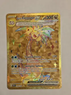 SV08: Surging Sparks Alolan EXEGGUTOR EX Hyper Rare Gold #248/191 Pokemon TCG MT - Image 2