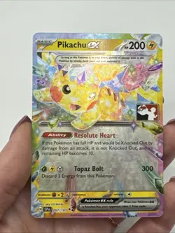 057/191 Pikachu ex Pokemon TCG Prize Pack Series 7 Play Stamped Surging Sparks - Image 3