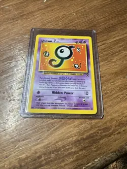 Unown [J] 38/53 LP NF Promo Pokemon TCG WOTC Black Star Promo 2001 Vintage - Image 1