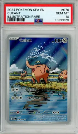 2024 POKEMON SFA EN-SHROUDED FABLE ILLUSTRATION RARE #076 CUFANT PSA 10 - Image 1