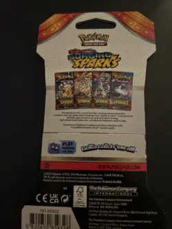 VERY HEAVY - 31.89g - Pokemon Surging Sparks Sleeved Booster Pack - SEALED! - Image 3