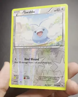 Pokemon TCG Swablu #73 Roaring Skies Reverse Holo NM Common - Image 2