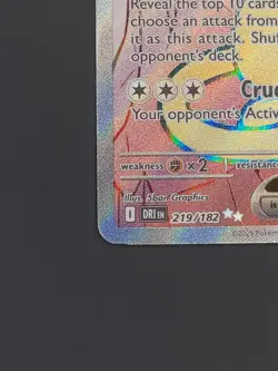 Pokemon TCG Team Rocket’s Persian ex 219/182 Full Art Destined Rivals - Image 4