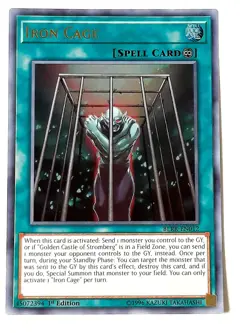 Yugioh Iron Cage BLRR-EN012 ULTRA RARE 1st Edition NM - Image 1