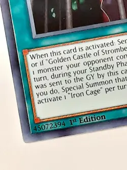 Yugioh Iron Cage BLRR-EN012 ULTRA RARE 1st Edition NM - Image 3