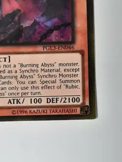 Yugioh Rubic, Malebranche Of The Burning Abyss PGL3-EN046 GOLD RARE 1st Ed MINT - Image 2