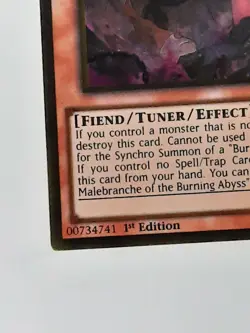 Yugioh Rubic, Malebranche Of The Burning Abyss PGL3-EN046 GOLD RARE 1st Ed MINT - Image 3