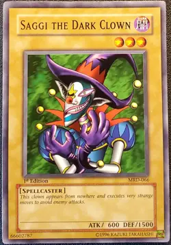 Yu-Gi-Oh! Saggi the Dark Clown MRD-066 Metal Raiders 1st Edition Vintage 2002 NM - Image 1