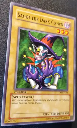 Yu-Gi-Oh! Saggi the Dark Clown MRD-066 Metal Raiders 1st Edition Vintage 2002 NM - Image 2