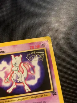 Pokemon Mewtwo Rare 1999 Film Black Star Promo Card ex. condition - Image 3